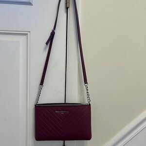 Karl Lagerfeld Crossbody Bag with Quilted Texture and Long Strap